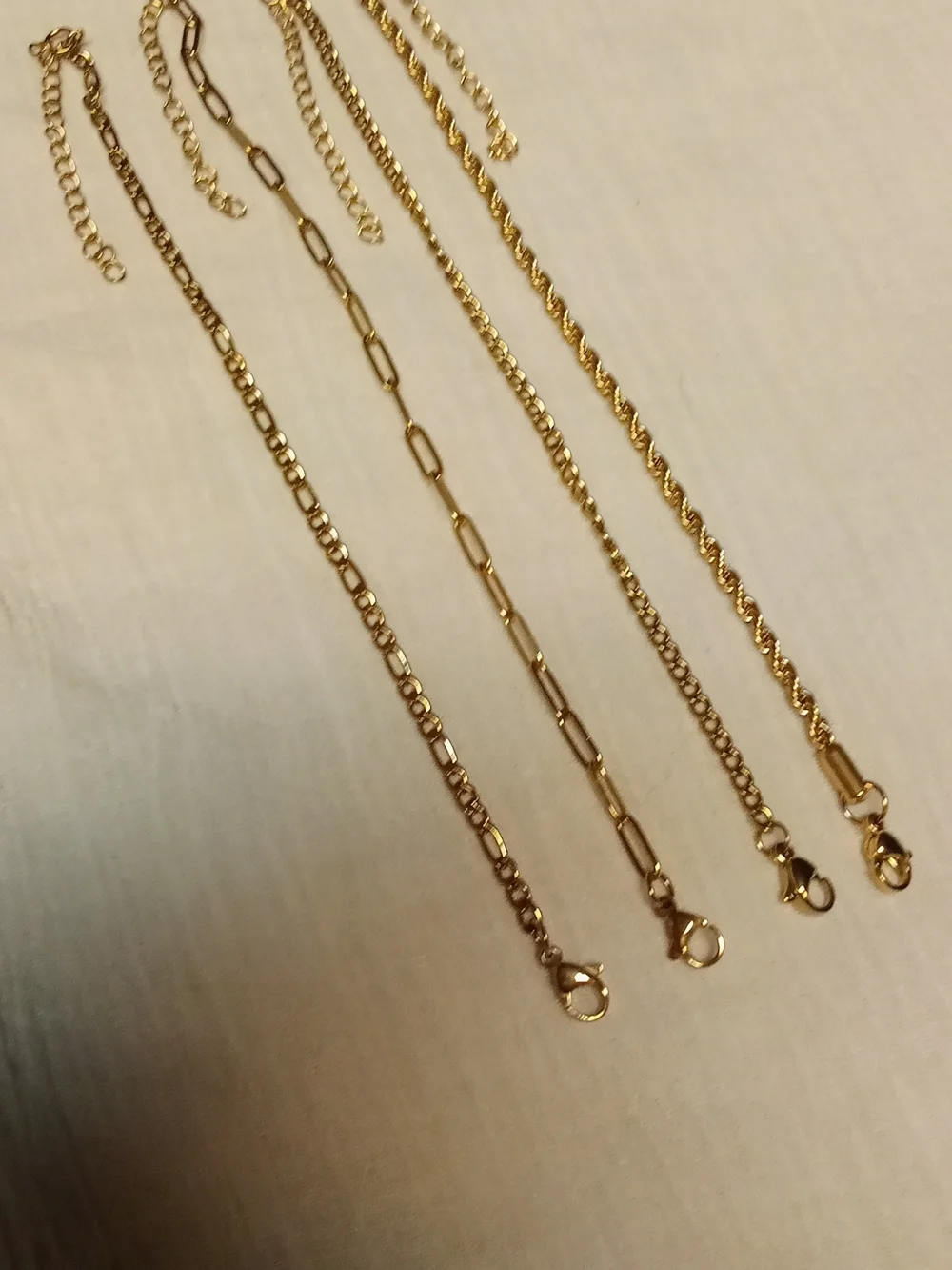 Gold-Tone Chain Bracelet Set - Stylish Layering Links